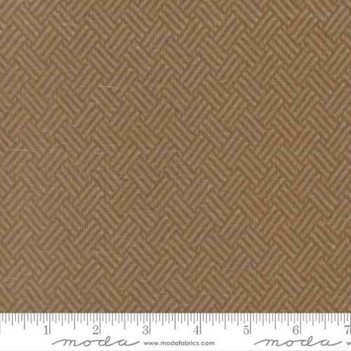 108" Prairie Gather Flannels Teak Basket Weave Wideback Fabric Per Yard
