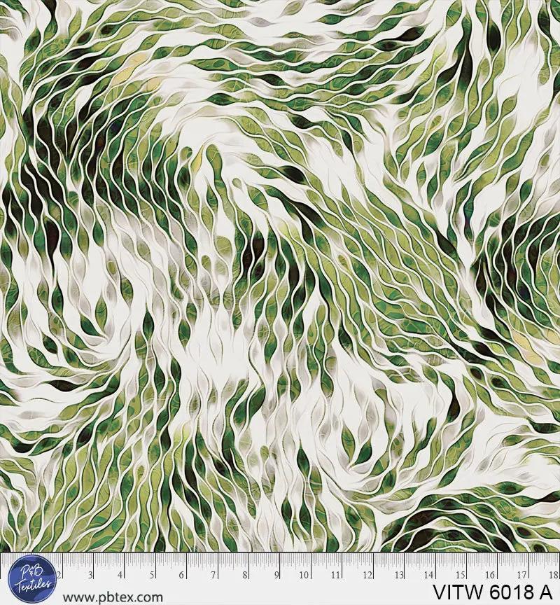 108" Vitality Chic Green Cotton Wideback Fabric per yard - Prismatic Fiber Arts