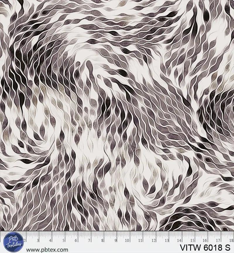 108" Vitality Chic Grey Cotton Wideback Fabric per yard - Prismatic Fiber Arts