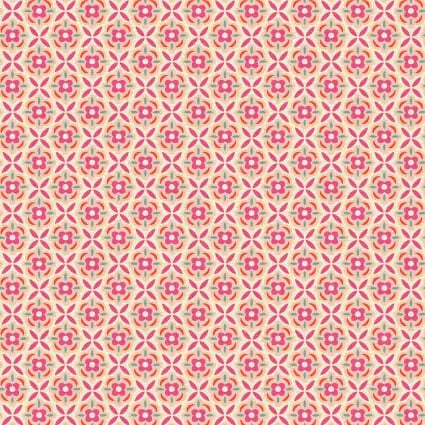 118" Paradise Birds Floral Tiles Pink Wideback Fabric per yard - Prismatic Fiber Arts