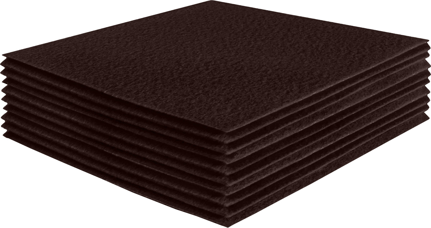 FabricLA Acrylic Felt Craft Sheet Packs – Brown | Soft 100% Acrylic Felt Sheets for DIY & Crafts - Prismatic Fiber Arts