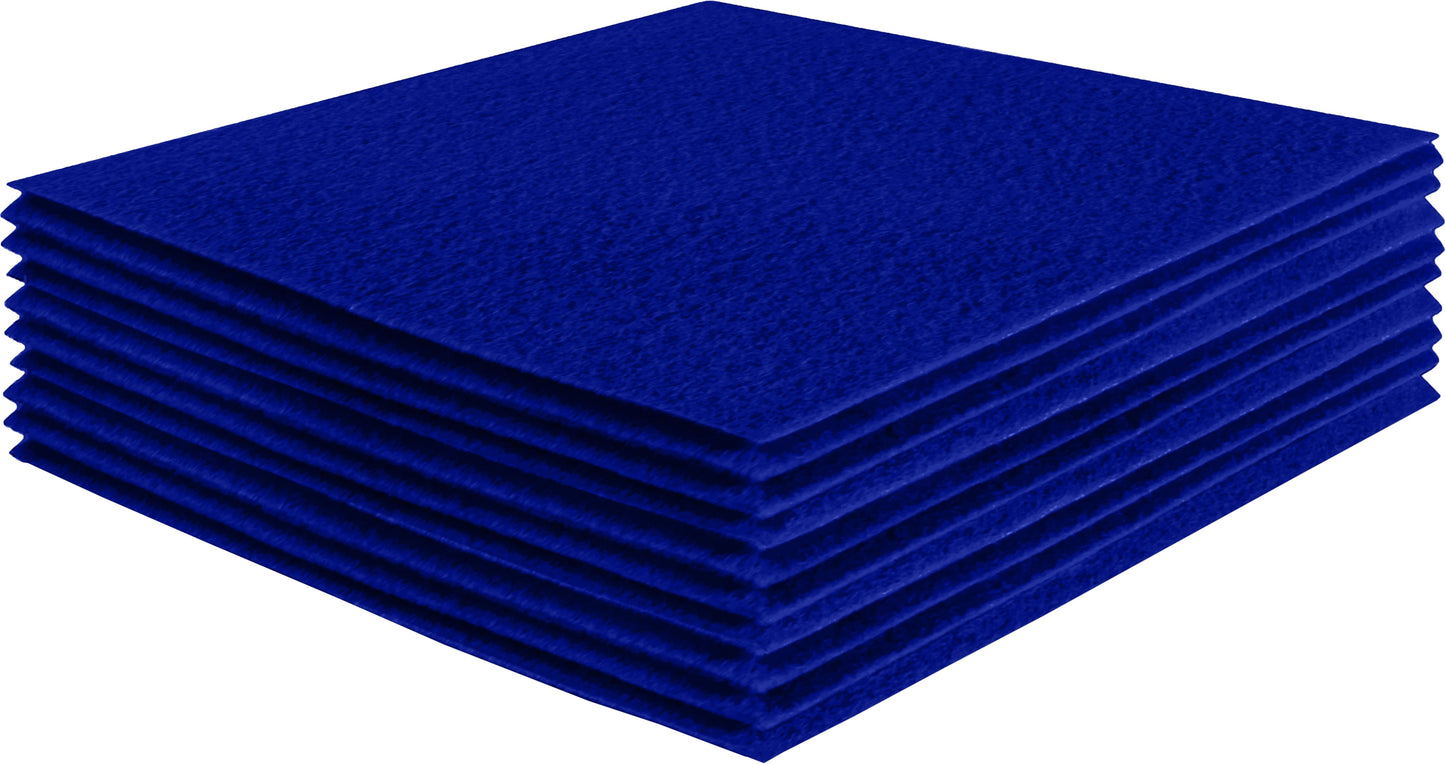 FabricLA Acrylic Felt Craft Sheet Packs – Royal Blue | Soft 100% Acrylic Felt Sheets for DIY & Crafts - Prismatic Fiber Arts