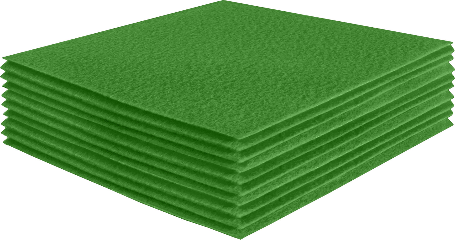 FabricLA Acrylic Felt Craft Sheet Packs – Apple Green | Soft 100% Acrylic Felt Sheets for DIY & Crafts - Prismatic Fiber Arts