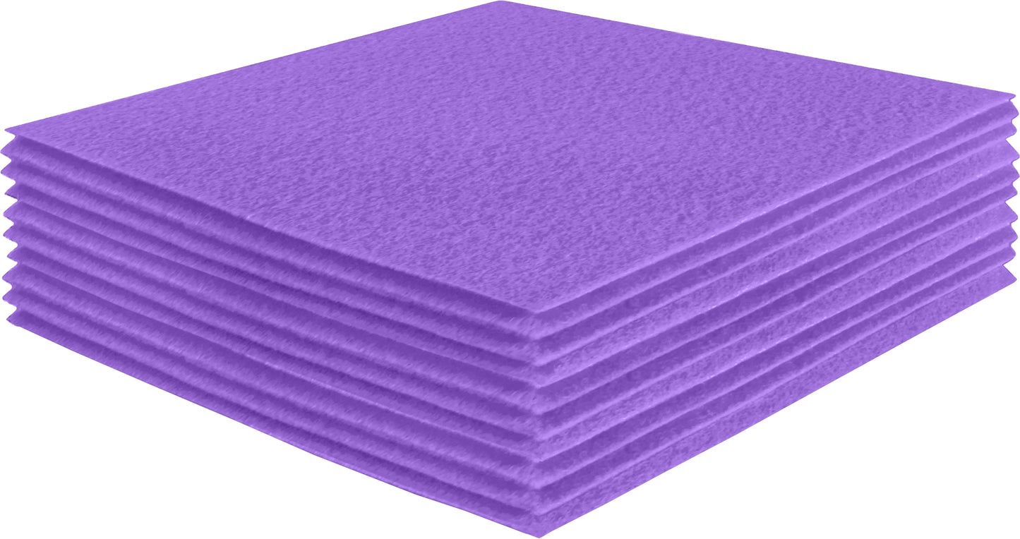 FabricLA Acrylic Felt Craft Sheet Packs – Lavender | Soft 100% Acrylic Felt Sheets for DIY & Crafts - Prismatic Fiber Arts