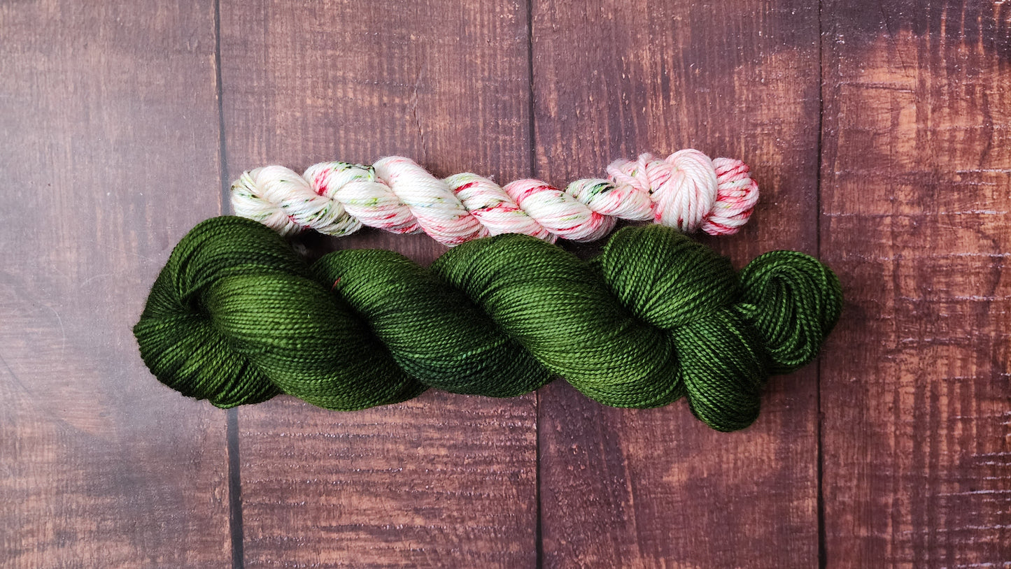 Haul out the Holly Sock Set - Prismatic Fiber Arts