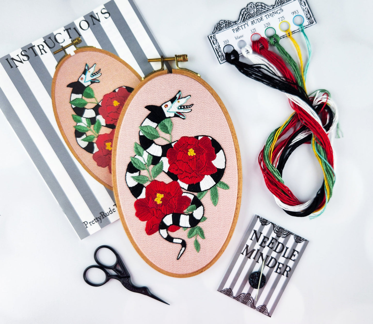 Beetlejuice Sandworm Embroidery Kit - Prismatic Fiber Arts