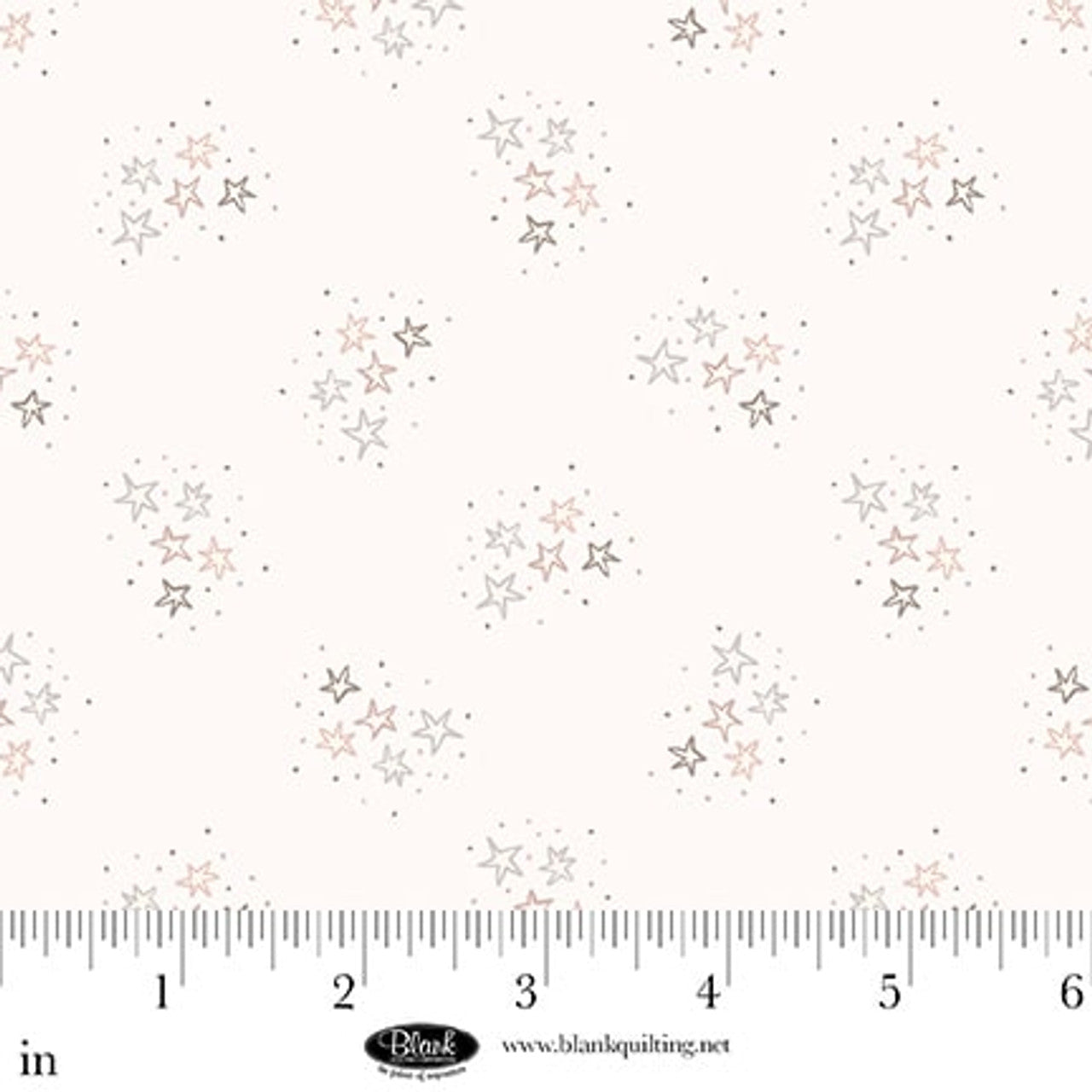 White Stars Sugar Dreams Cotton 44"/45" Fabric Per Yard - Prismatic Fiber Arts