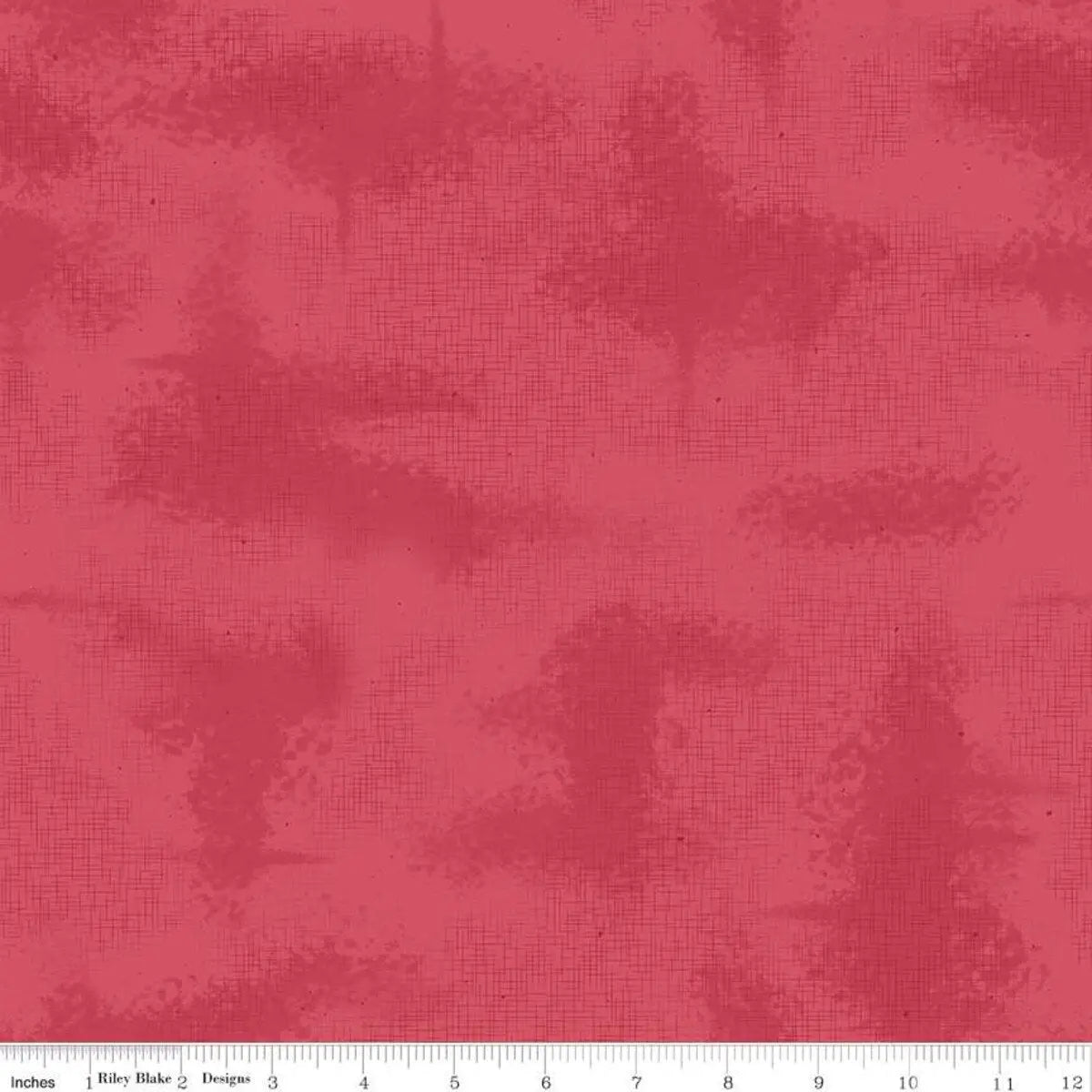 Red Shabby Tea Rose Cotton 43"/44" Fabric Per Yard - Prismatic Fiber Arts