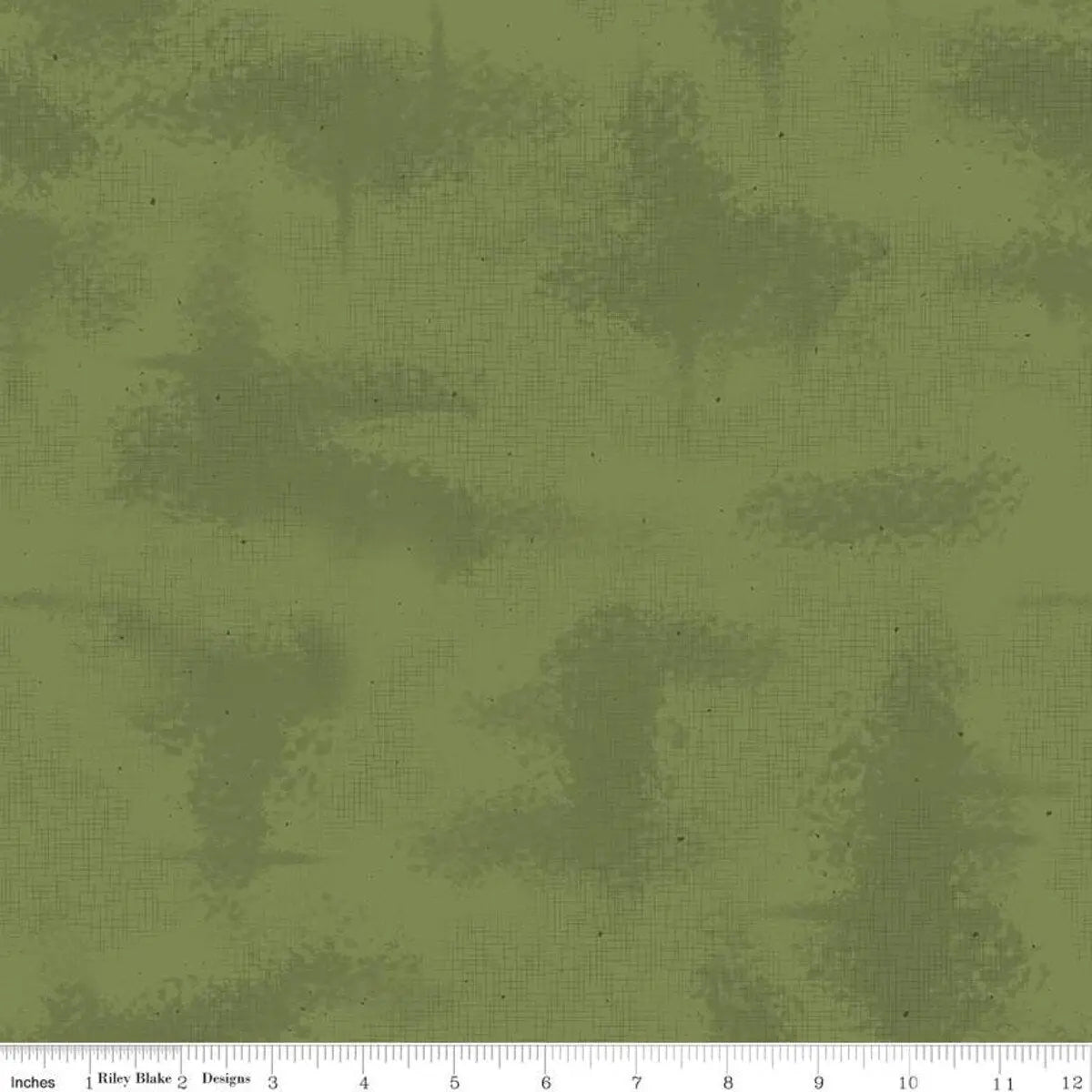 Green Shabby Moss Cotton 43"/44" Fabric Per Yard - Prismatic Fiber Arts