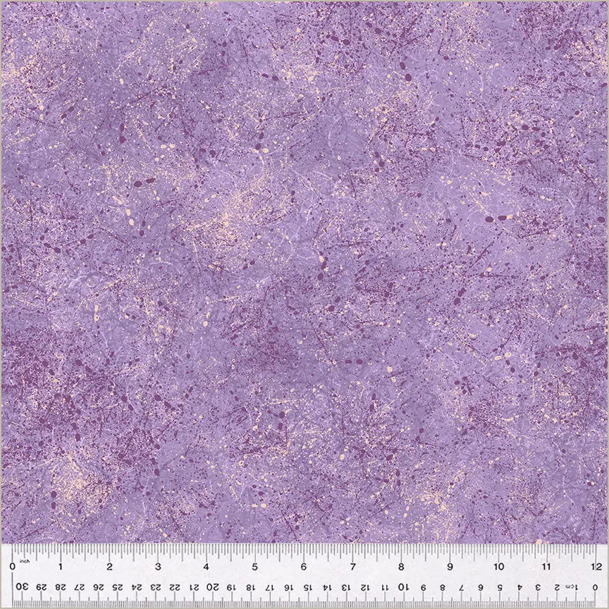 Purple Iris Noteworthy Splatter 44"/45 Fabric Per Yard - Prismatic Fiber Arts