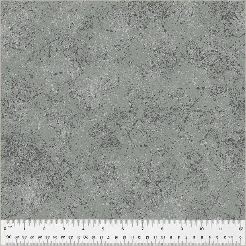 Grey Steel Noteworthy Splatter 44"/45 Fabric Per Yard - Prismatic Fiber Arts