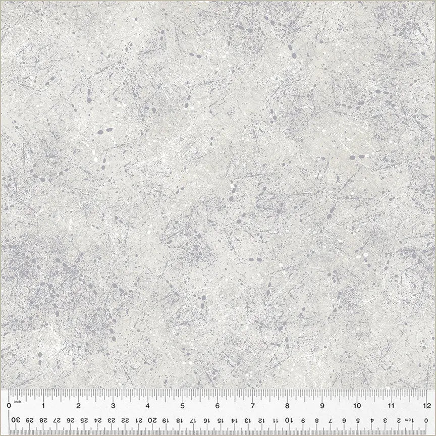 Grey Fog Noteworthy Splatter 44"/45 Fabric Per Yard - Prismatic Fiber Arts