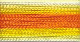 55 Floriani Thread 40 weight 1000M - VARITHREAD YELLOW ORANGE STRPE - Prismatic Fiber Arts