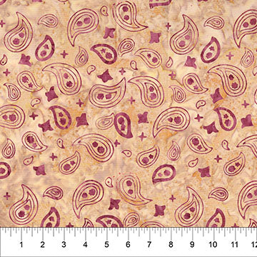 Saddle Up Bandana Peach Cotton 43"/44" Fabric Per Yard