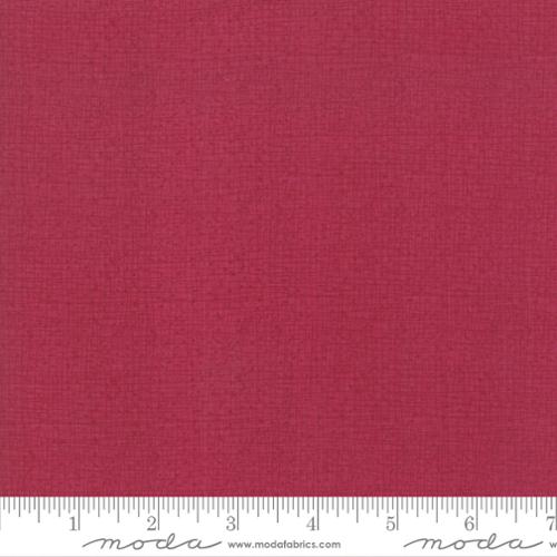 Thatched Cranberry Cotton Wideback Fabric Per Yard - Prismatic Fiber Arts