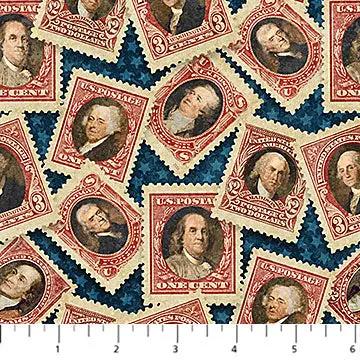 America 250 - Stonehenge DP28369-49 Cotton 44"/45" Fabric Per Yard - Prismatic Fiber Arts
