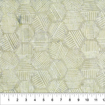 Banyan Khaki Hexies Neutral Cotton 44"/45" Fabric Per Yard