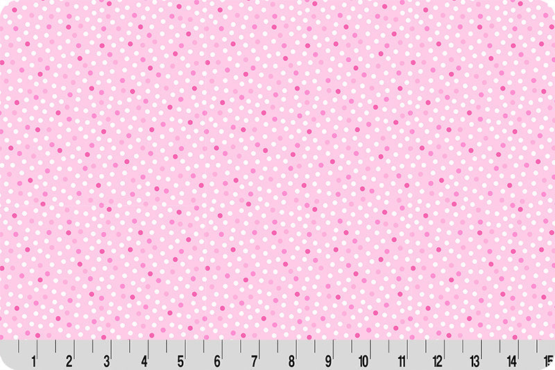 Barely Basics Lots a Dots Quilting Cuddle Blush Fabric Per Yard - Prismatic Fiber Arts