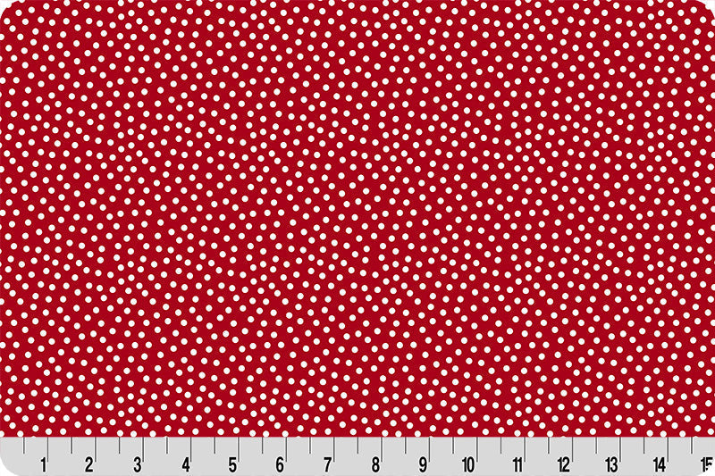 Barely Basics Lots a Dots Quilting Cuddle Cardinal Fabric Per Yard - Prismatic Fiber Arts