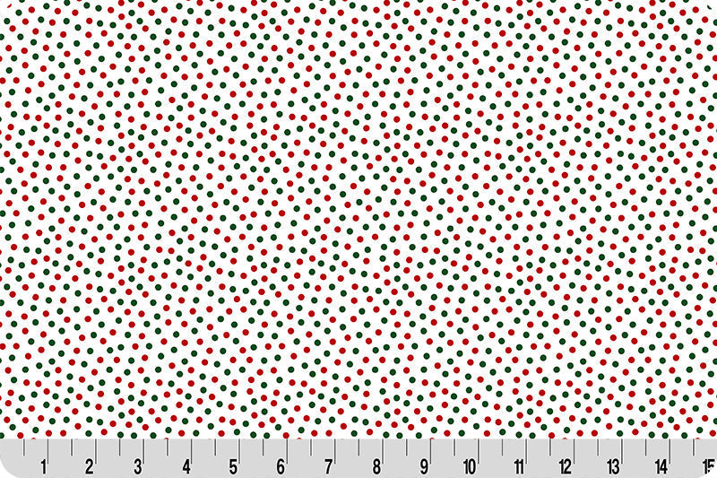 Barely Basics Lots a Dots Quilting Cuddle Christmas Fabric Per Yard - Prismatic Fiber Arts