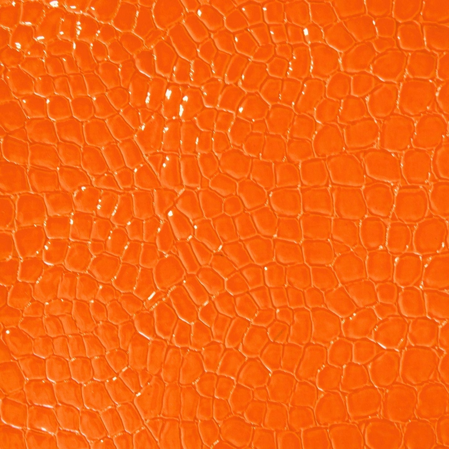 Belagio Enterprises - 17" X 36" Faux Snake Vinyl Fabric | BCV-19 Orange - Prismatic Fiber Arts