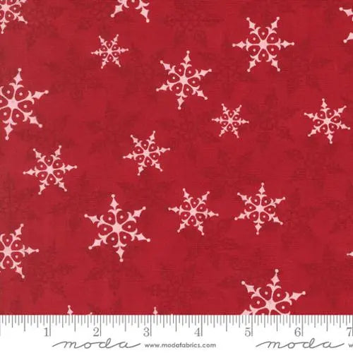 Berry Red Winter Friends Cotton Wideback Fabric Per Yard - Prismatic Fiber Arts