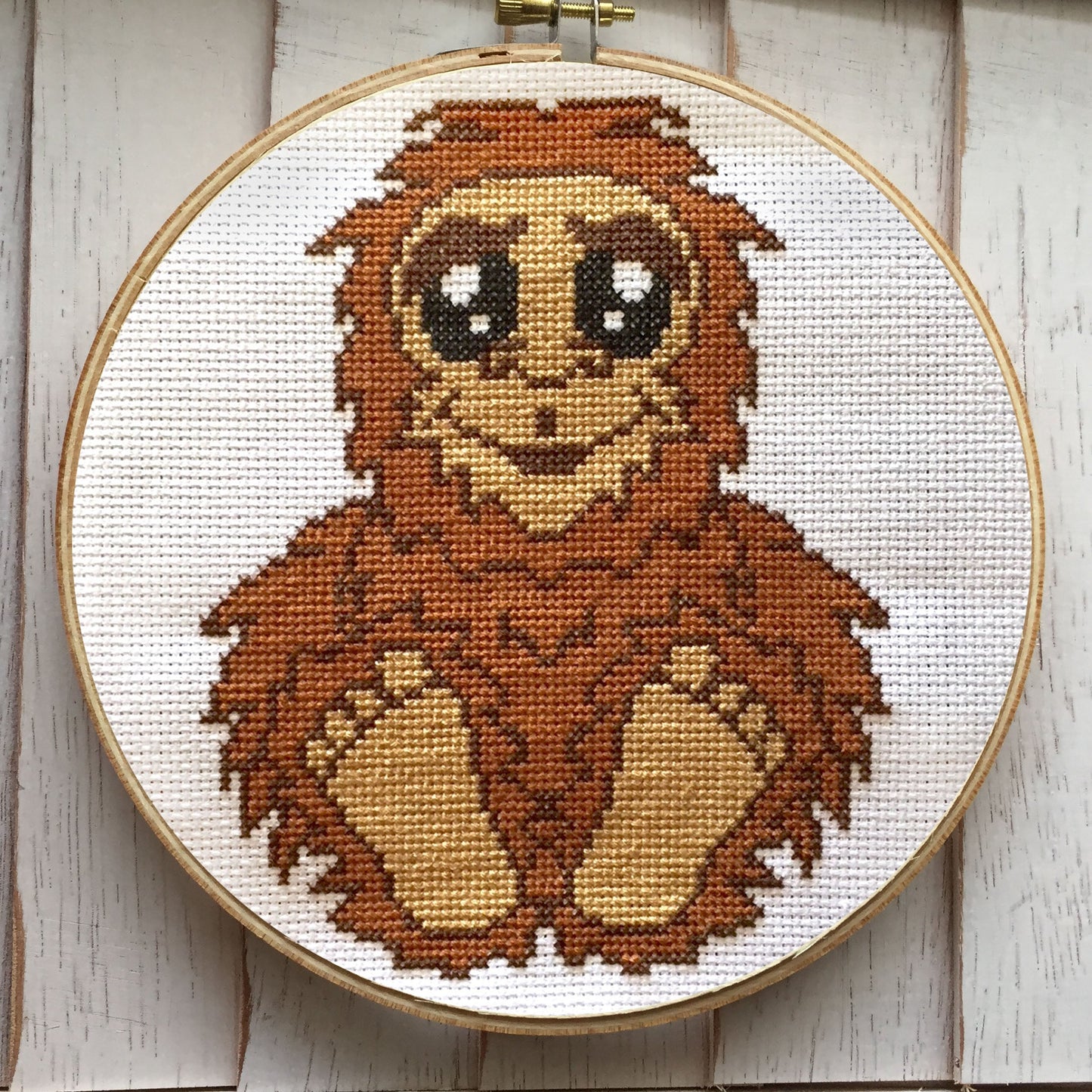 Bigfoot Sasquatch Counted Cross Stitch DIY KIT Intermediate - Prismatic Fiber Arts