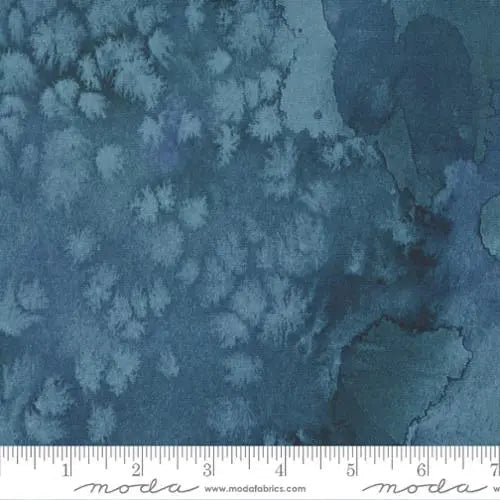 Blue Dusk Flow Basic Watercolor Painting 44"/45" Fabric Per Yard - Prismatic Fiber Arts
