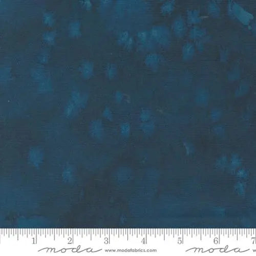 Blue Flow Prussian Blue Basic Watercolor Painting 44"/45" Fabric Per Yard - Prismatic Fiber Arts