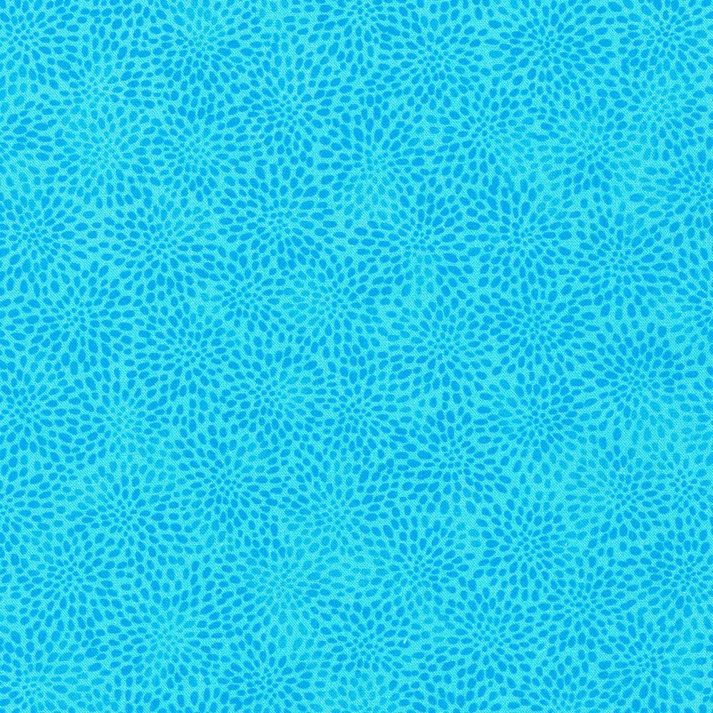 Blue Fusions Cyan Cotton Wideback Fabric Per Yard - Prismatic Fiber Arts