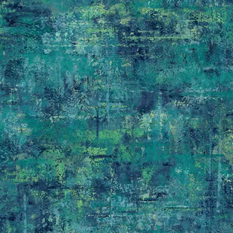Blue Teal Mottled Blender Wideback Cotton Fabric per yard - Prismatic Fiber Arts