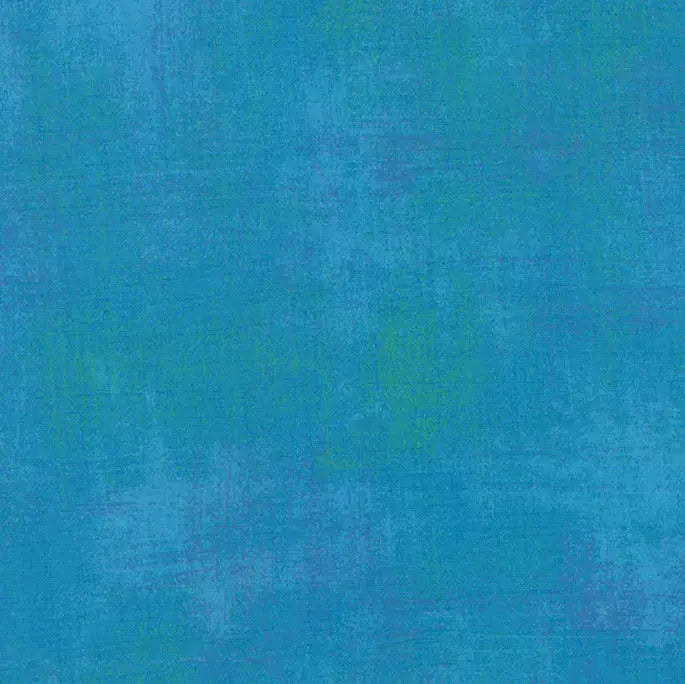 Blue Turquoise Grunge Cotton Wideback Fabric Per Yard - Prismatic Fiber Arts