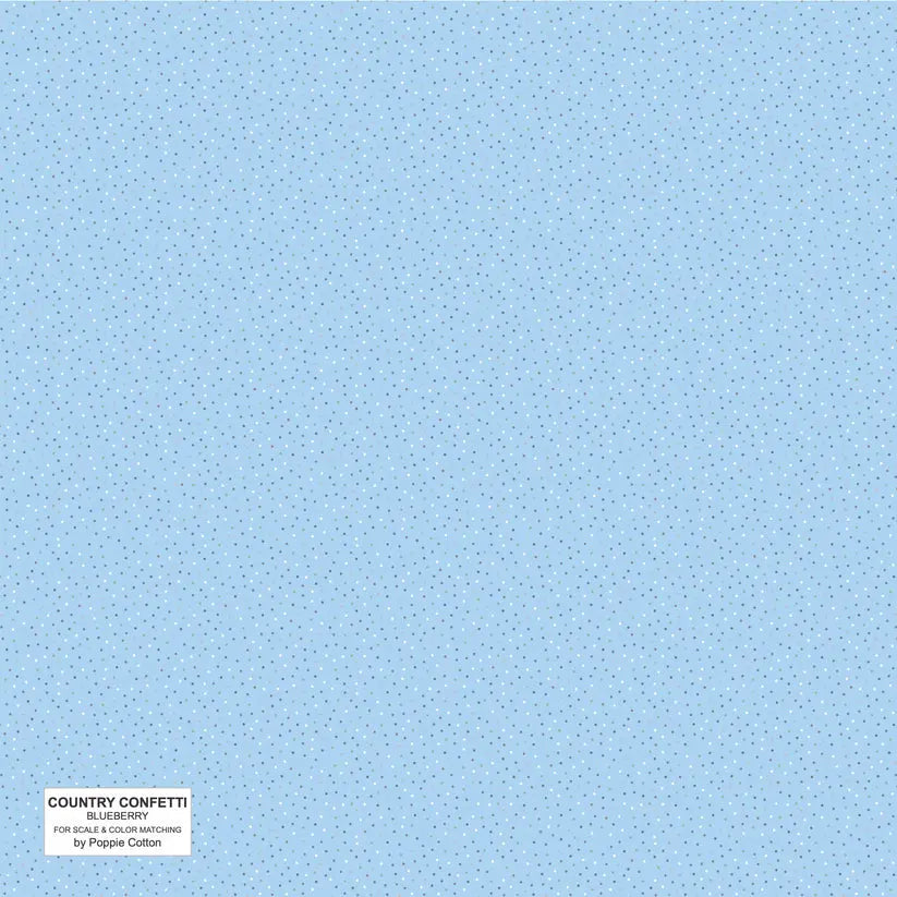 Blueberry Blue Cotton 44"/45" Fabric Per Yard - Prismatic Fiber Arts