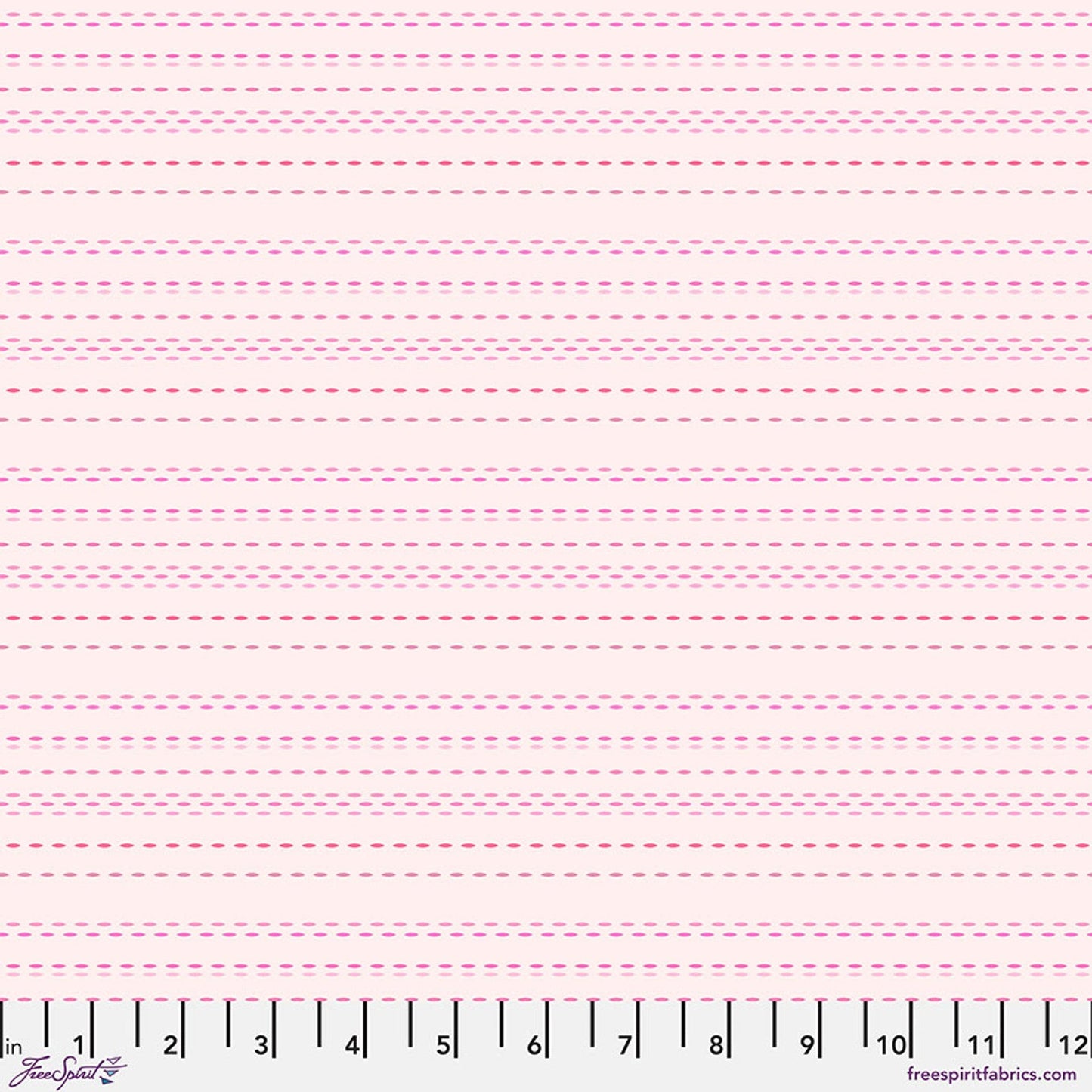 Blush Pic Stitch Cotton 44"/45" Fabric Per Yard - Prismatic Fiber Arts