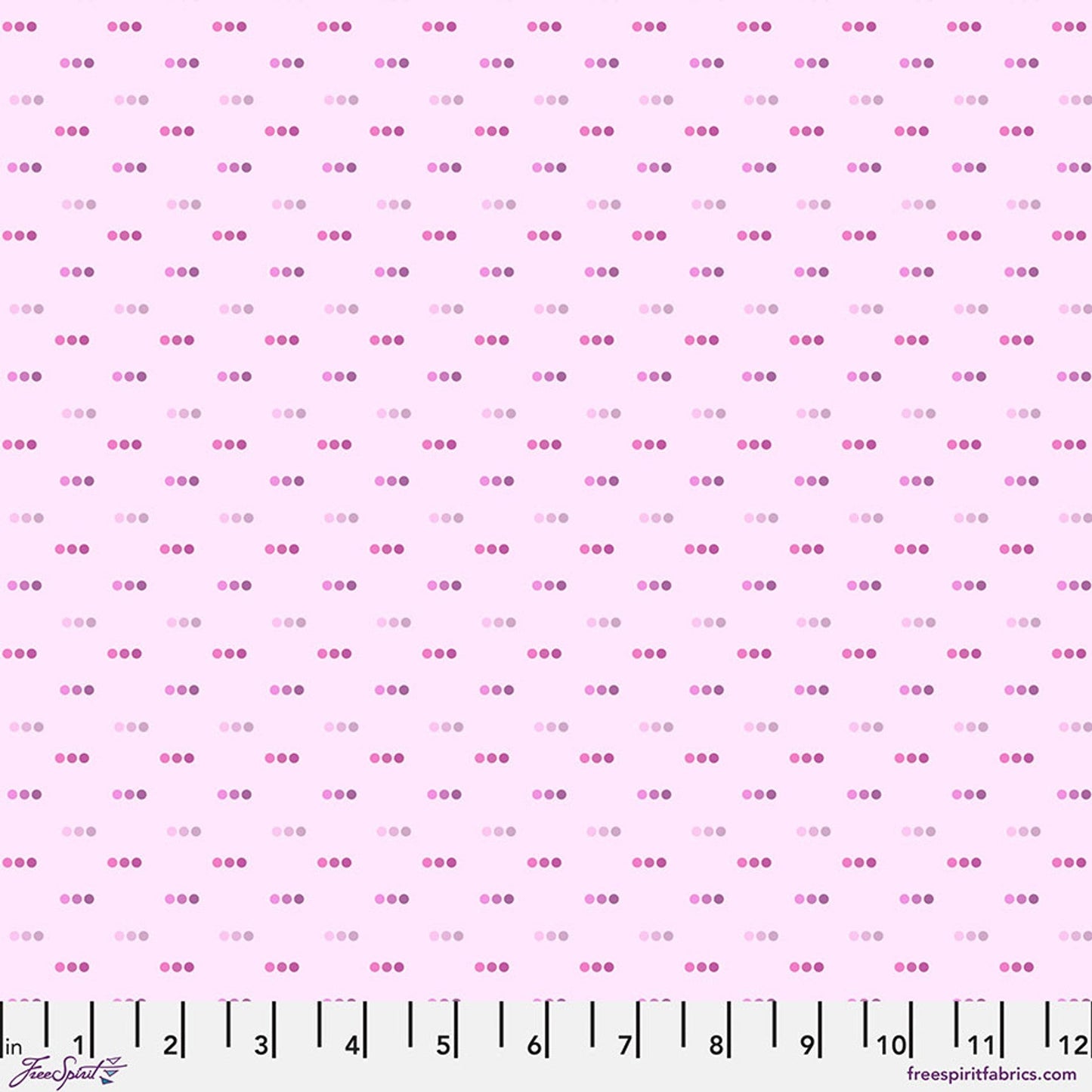 Bubblegum Dotty Cotton 44"/45" Fabric Per Yard - Prismatic Fiber Arts