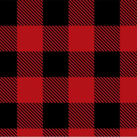 Buffalocheck Cloud Cuddle Scarlet Fabric per yard - Prismatic Fiber Arts