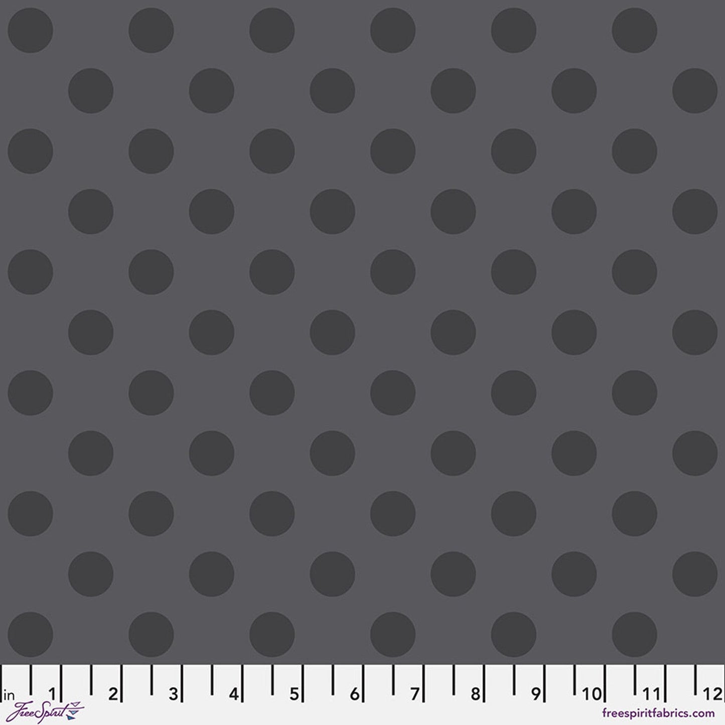 Carbon Pom Pom True Colors 43/44" Cotton Fabric Per Yard - Prismatic Fiber Arts