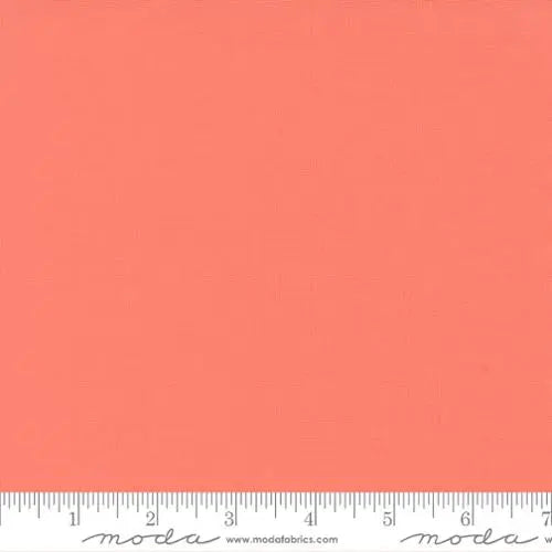 Coral Bella Solids 44"/45" Fabric Per Yard - Prismatic Fiber Arts