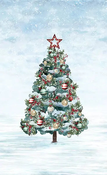Cozy Tidings Spectrum Digital Print (26 3/4” x 42 1/2”) Panel - Prismatic Fiber Arts