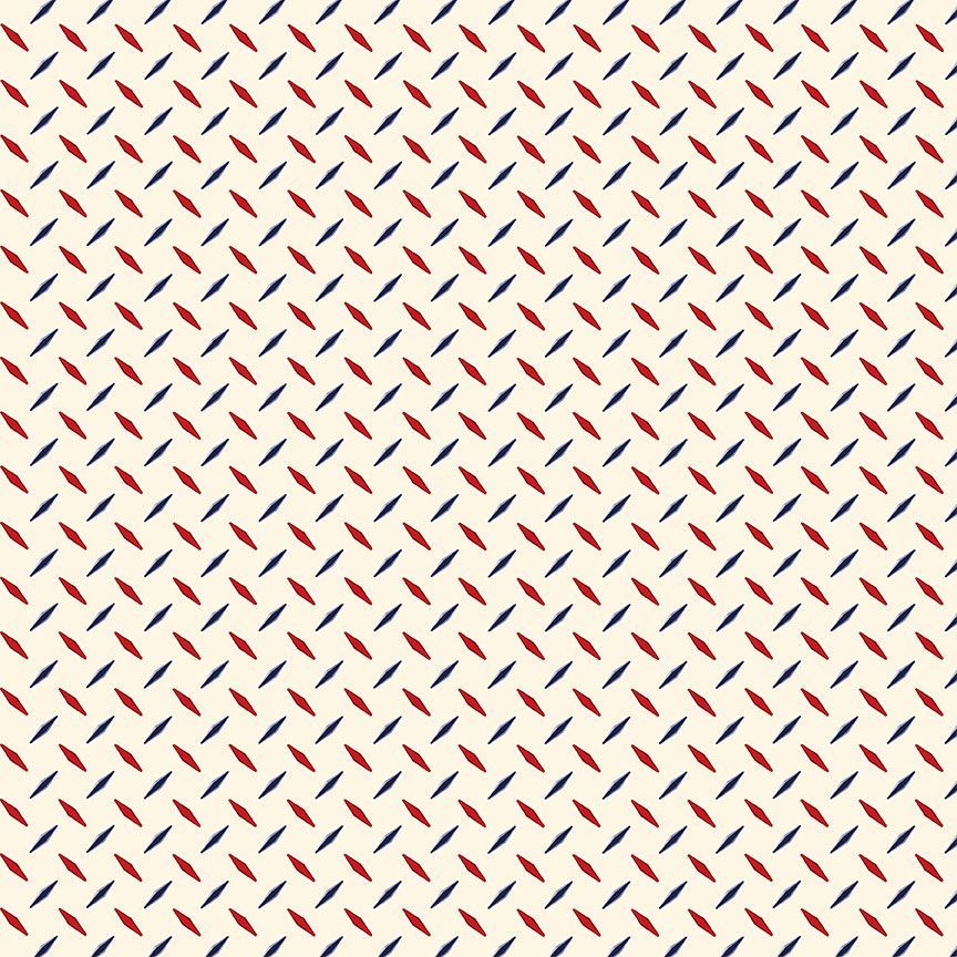 Cream Diamond Geo Path to Freedom Cotton 44"/45" Fabric Per Yard - Prismatic Fiber Arts