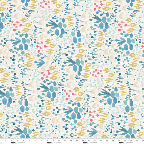 Cream Rock Garden Cotton 44"/45" Fabric Per Yard - Prismatic Fiber Arts