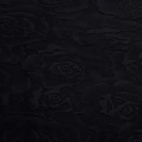 Cuddle 3 Extra Wide Rose Burnout Limited Edition Black Fabric per yard - Prismatic Fiber Arts
