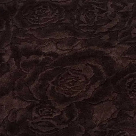 Cuddle 3 Extra Wide Rose Burnout Limited Edition Brown Fabric per yard - Prismatic Fiber Arts