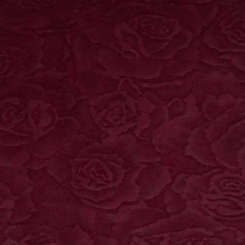 Cuddle 3 Extra Wide Rose Burnout Limited Edition Merlot Fabric per yard - Prismatic Fiber Arts