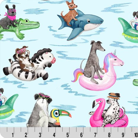 Digital Cuddle Multi Poolpaw Tay 58"/60" Fabric per yard