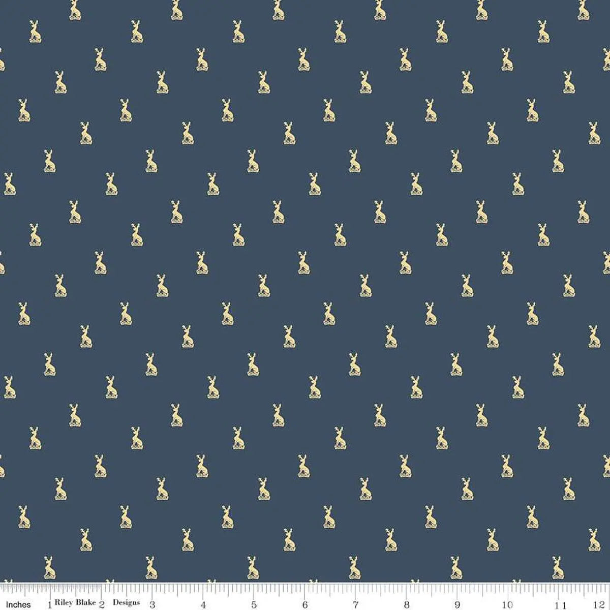 Emma Austen Family Crest Navy 43"/44" Fabric Per Yard - Prismatic Fiber Arts