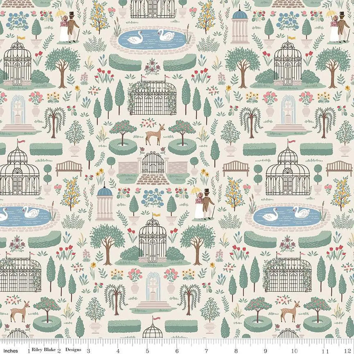 Emma Highbury Cream 43"/44" Fabric Per Yard - Prismatic Fiber Arts