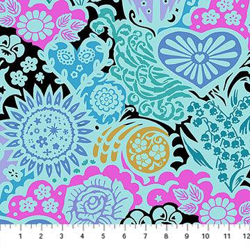 Euphoria Sea Backing No. 3 Cotton Wideback Fabric per Yard - Prismatic Fiber Arts