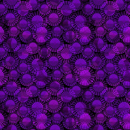 Flock Together Circle Stitch Purple Cotton 44"/45" Fabric Per Yard - Prismatic Fiber Arts