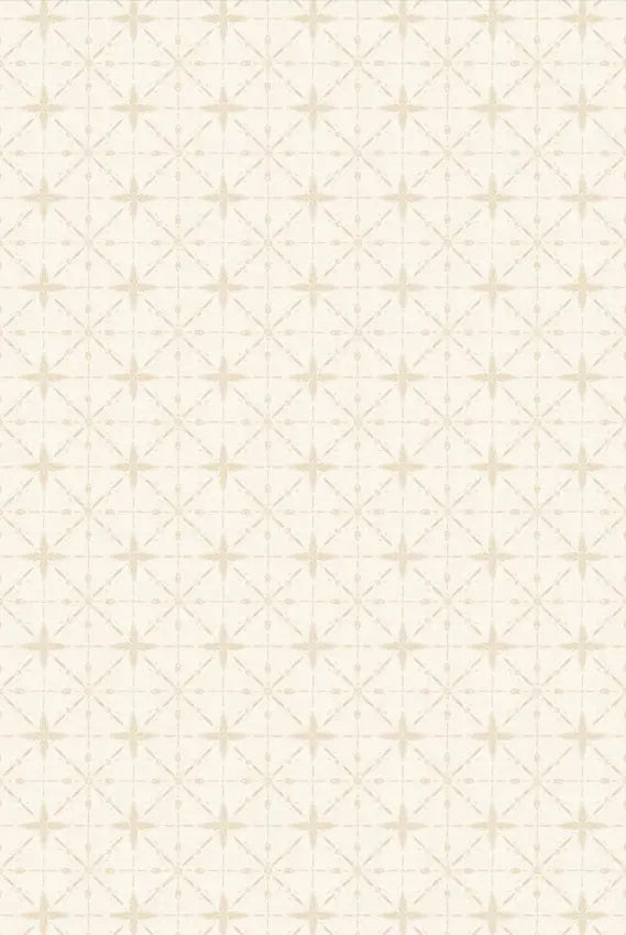 Floralscape - Star Grid Cream Cotton 44"/45" Fabric Per Yard - Prismatic Fiber Arts